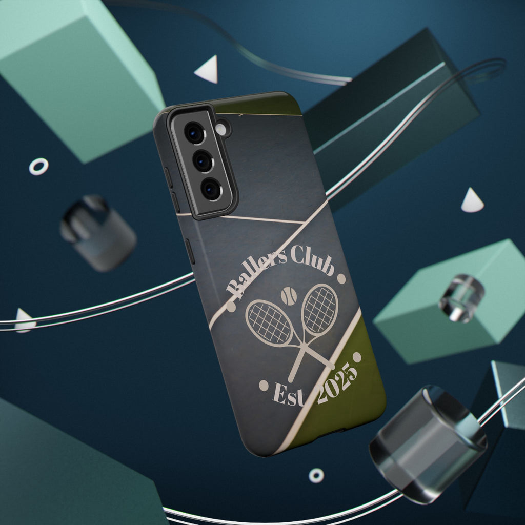 Tennis Impact-Resistant Phone Case — 'Ballers Club Est. 2025' Protective Cover