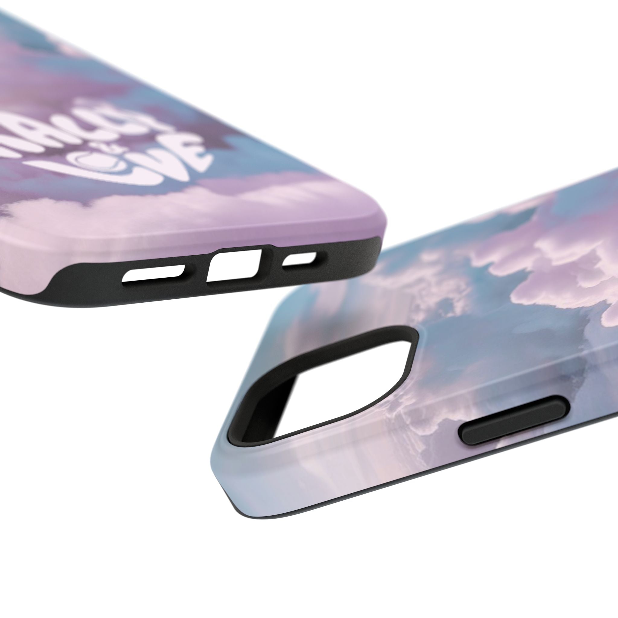 Impact-Resistant Phone Case — "Rally & Love" Clouds/Love in the Air
