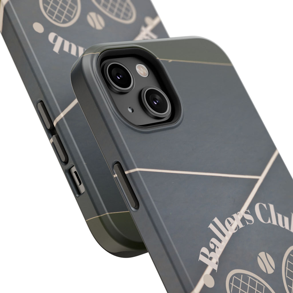 Tennis Impact-Resistant Phone Case — 'Ballers Club Est. 2025' Protective Cover
