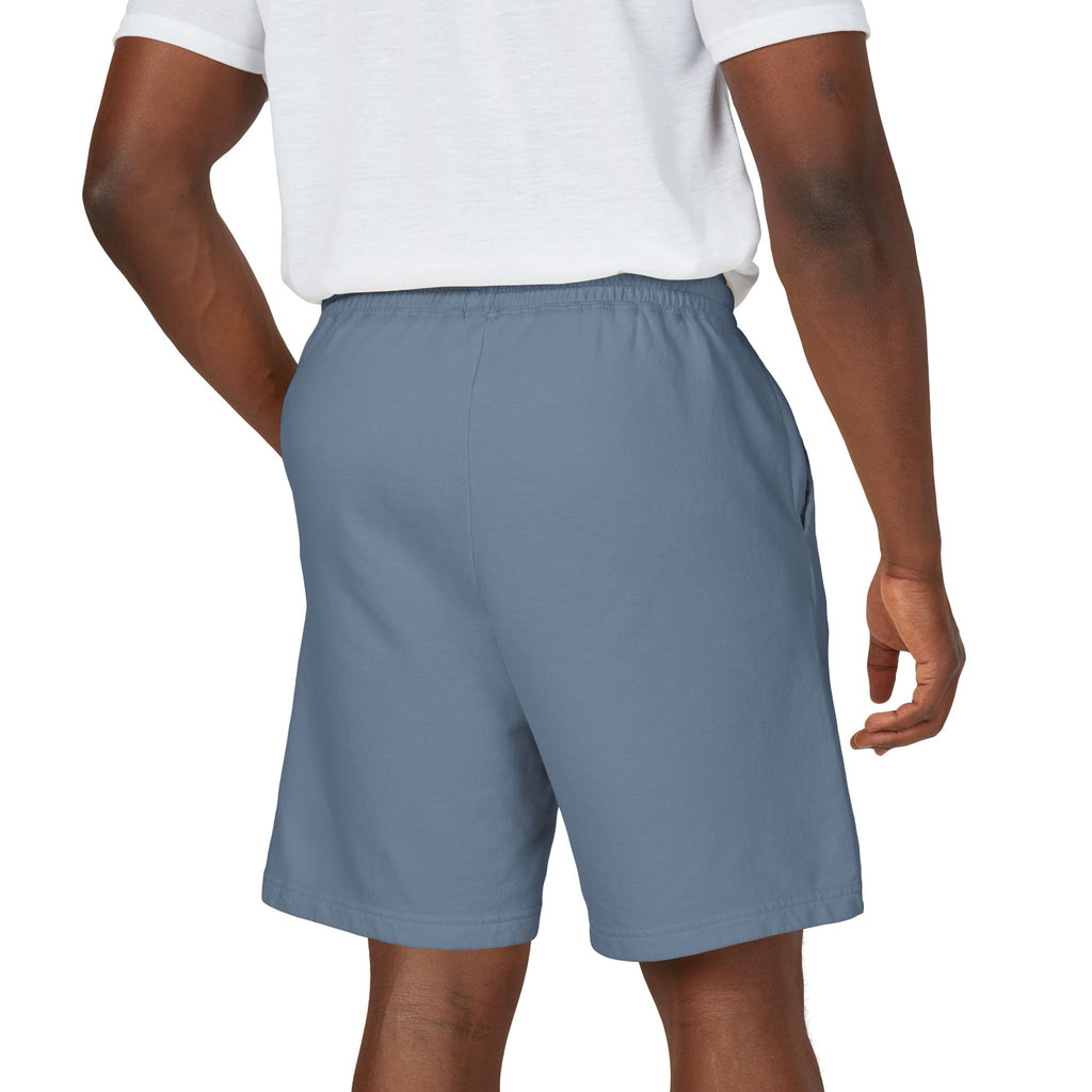 Men's Fleece Sweatshorts — 'Rally & Love' Logo Casual Lounge Shorts (black)