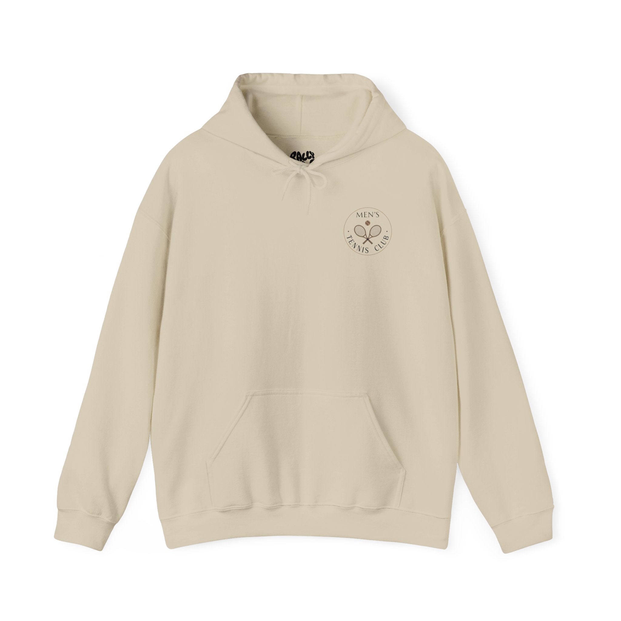 Men's Hoodie Sweatshirt — 'Men's Tennis Club' Minimal Tennis Graphic Pullover