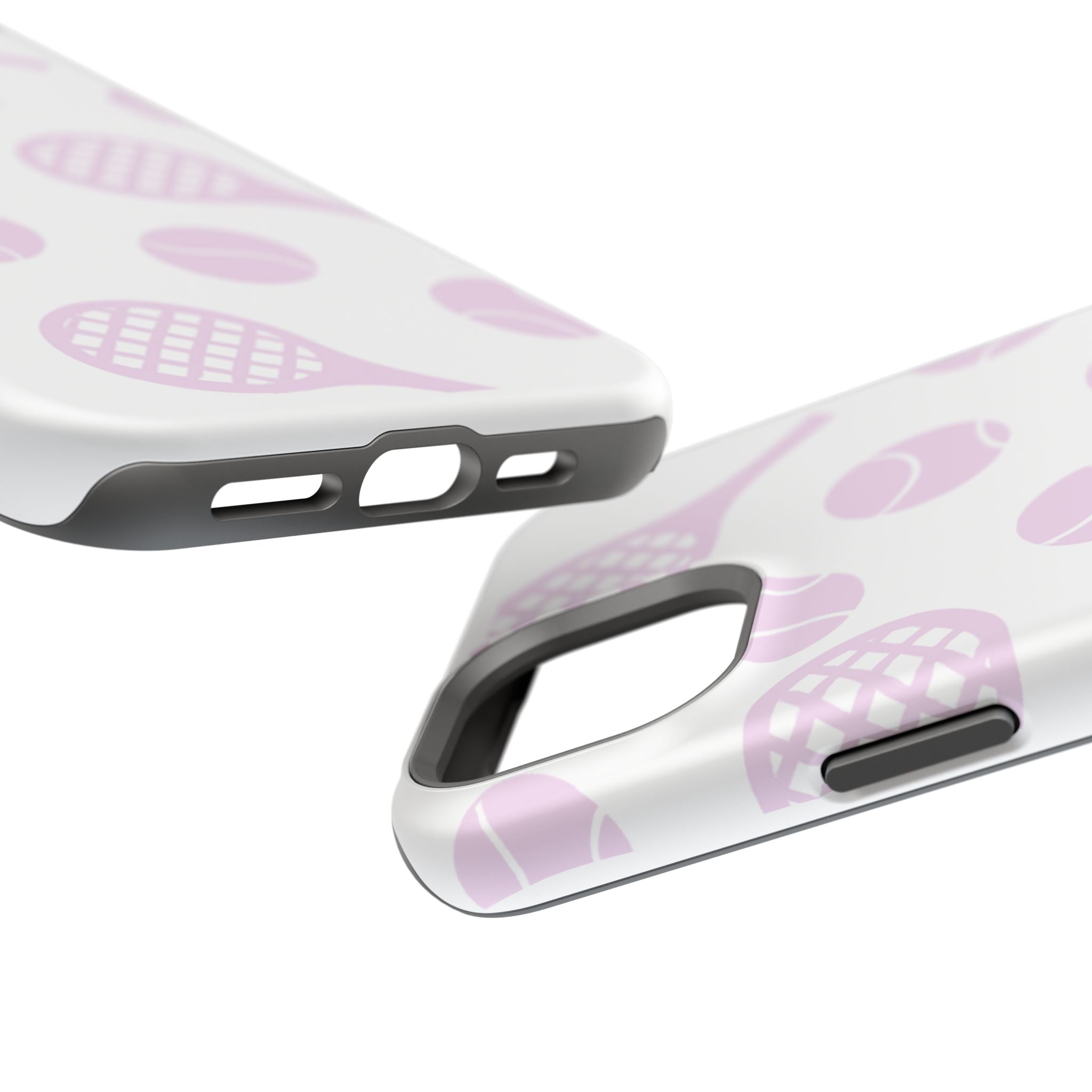 Tennis Impact-Resistant Phone Case — Pink Rackets & Balls