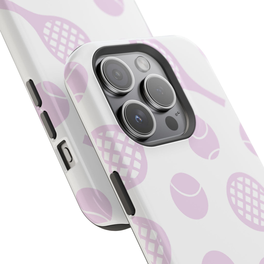 Tennis Impact-Resistant Phone Case — Pink Rackets & Balls