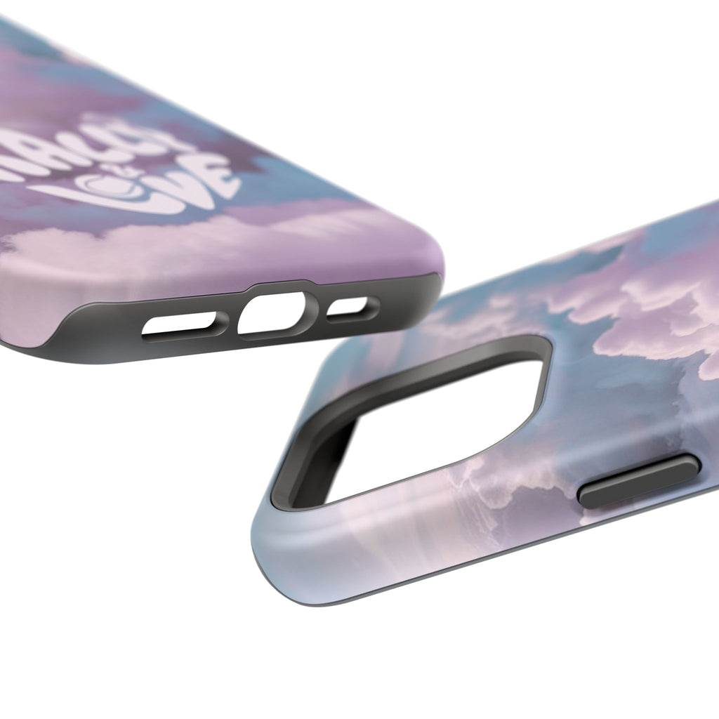 Impact-Resistant Phone Case — "Rally & Love" Clouds/Love in the Air