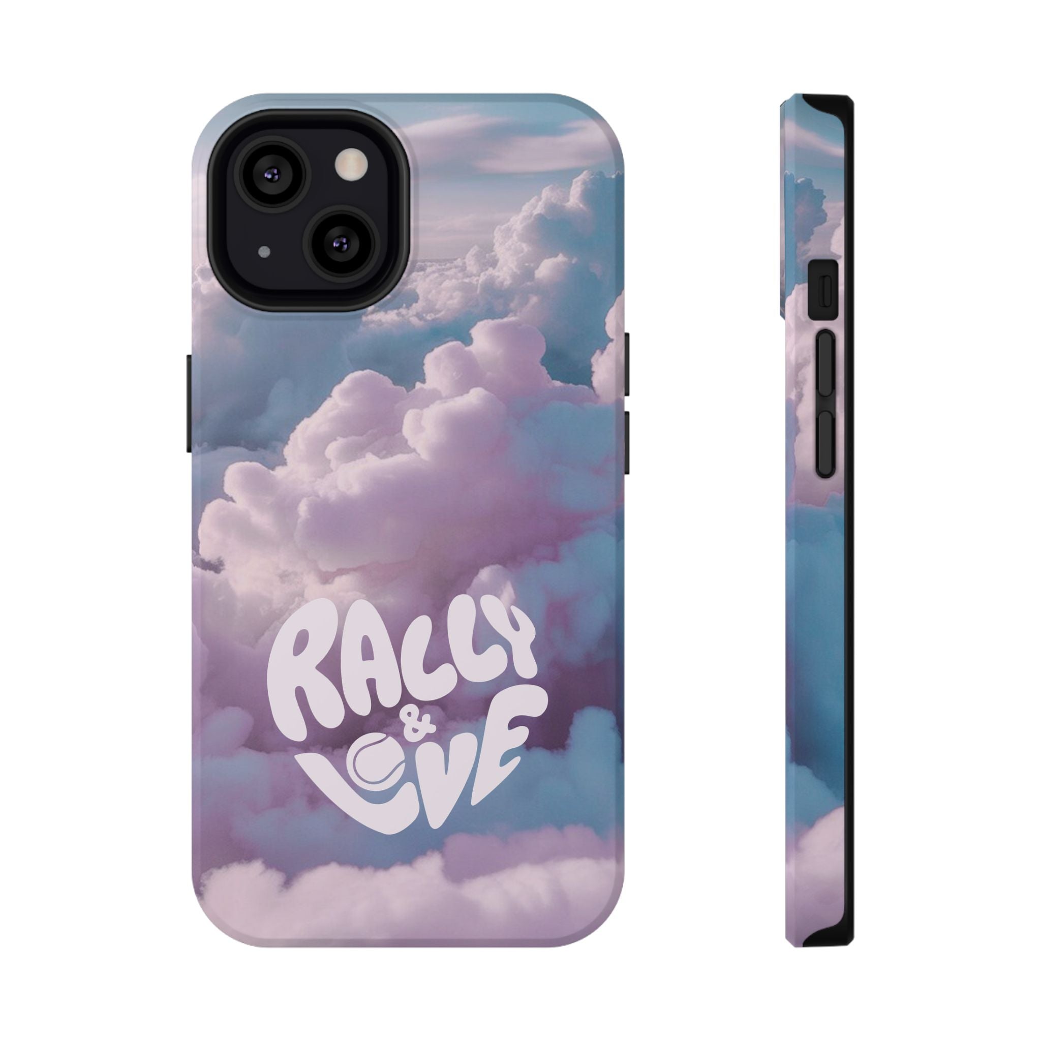 Impact-Resistant Phone Case — "Rally & Love" Clouds/Love in the Air