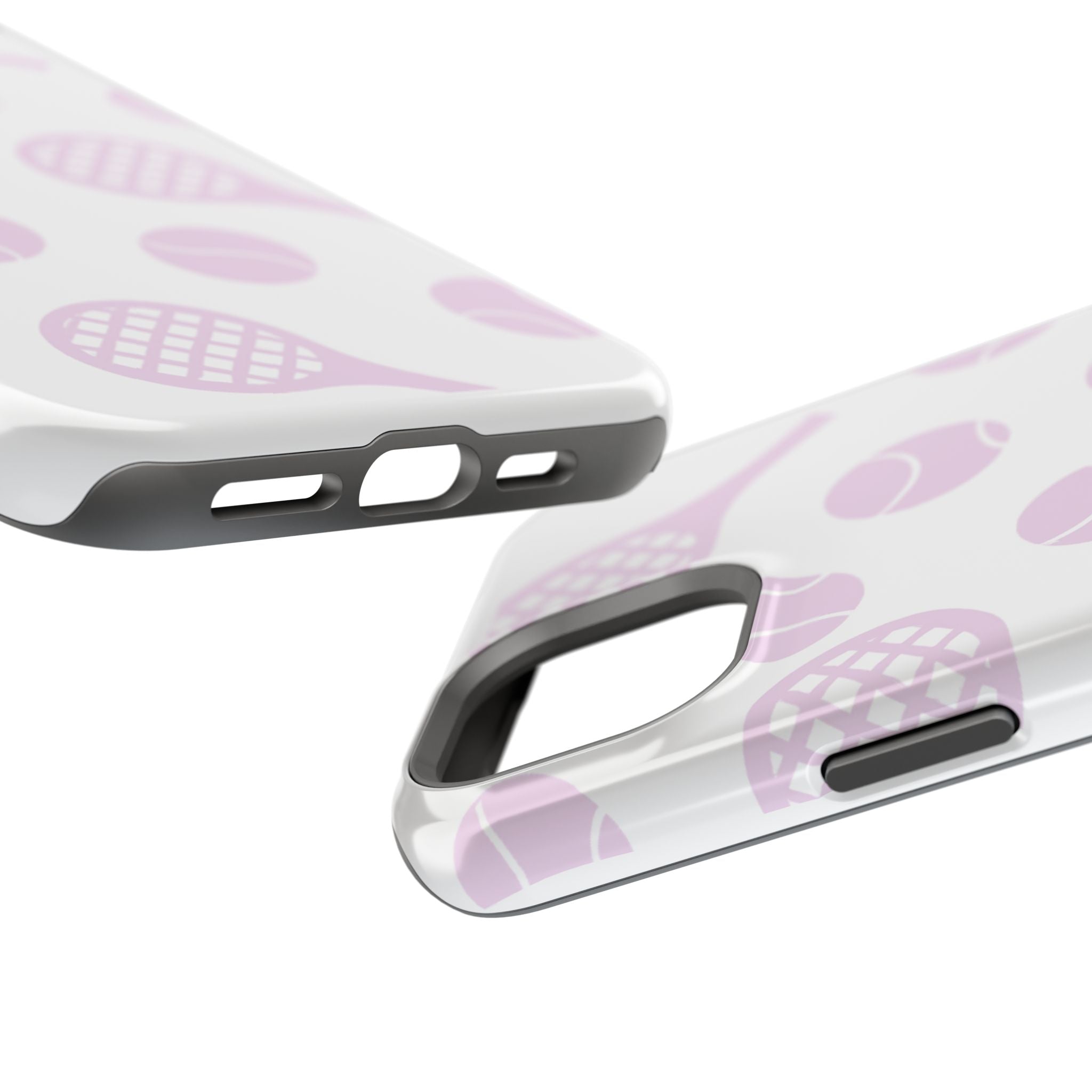 Tennis Impact-Resistant Phone Case — Pink Rackets & Balls
