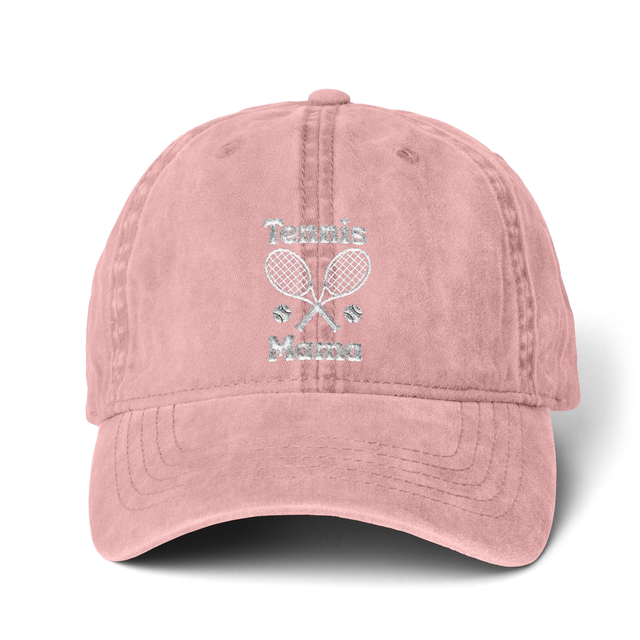 Women's Pigment-Dyed baseball Cap with Fashion Undervisor - White, Embroidered