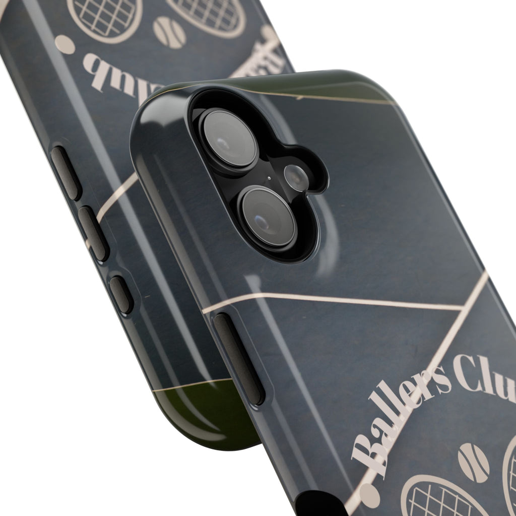 Tennis Impact-Resistant Phone Case — 'Ballers Club Est. 2025' Protective Cover