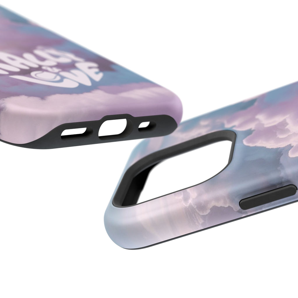 Impact-Resistant Phone Case — "Rally & Love" Clouds/Love in the Air