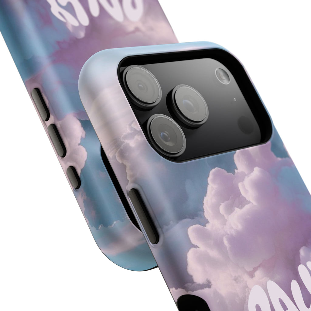 Impact-Resistant Phone Case — "Rally & Love" Clouds/Love in the Air