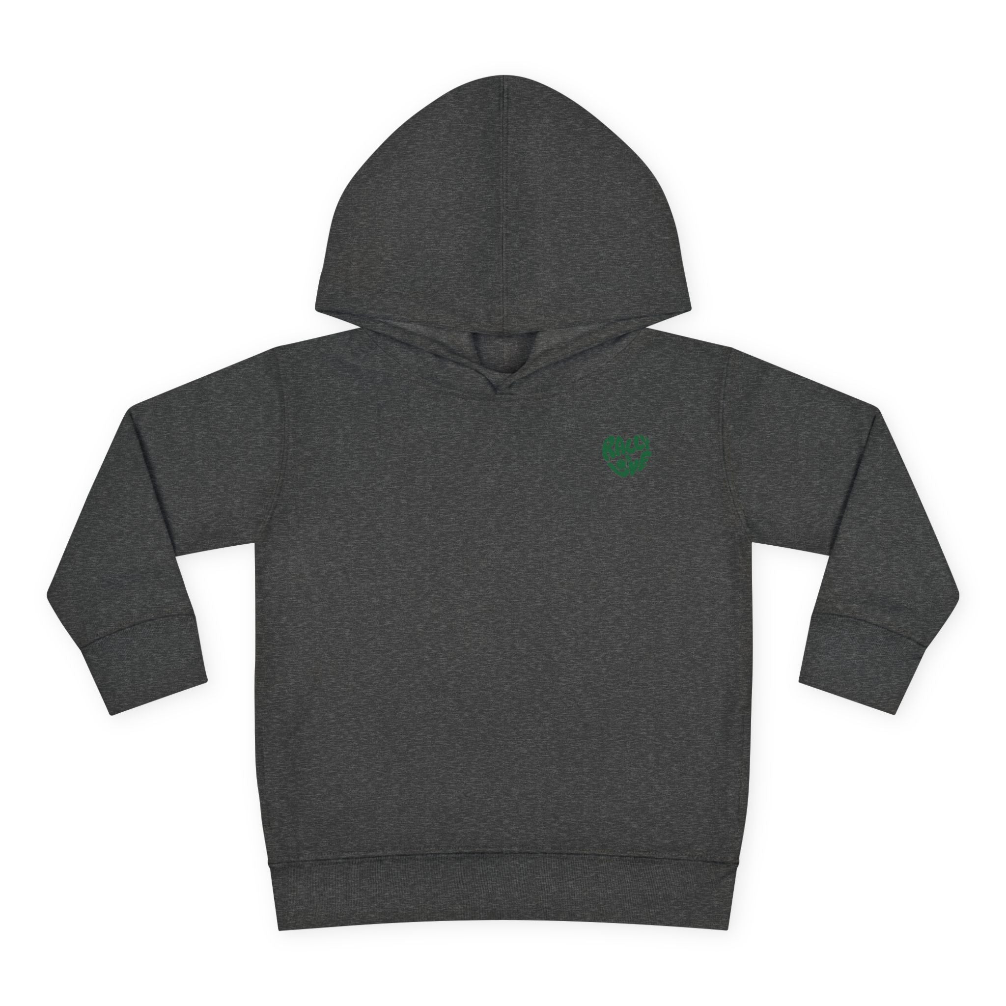 Boy Toddler's Junior Hoodie — “Let’s Go” Tennis Graphic Sweatshirt (Green)