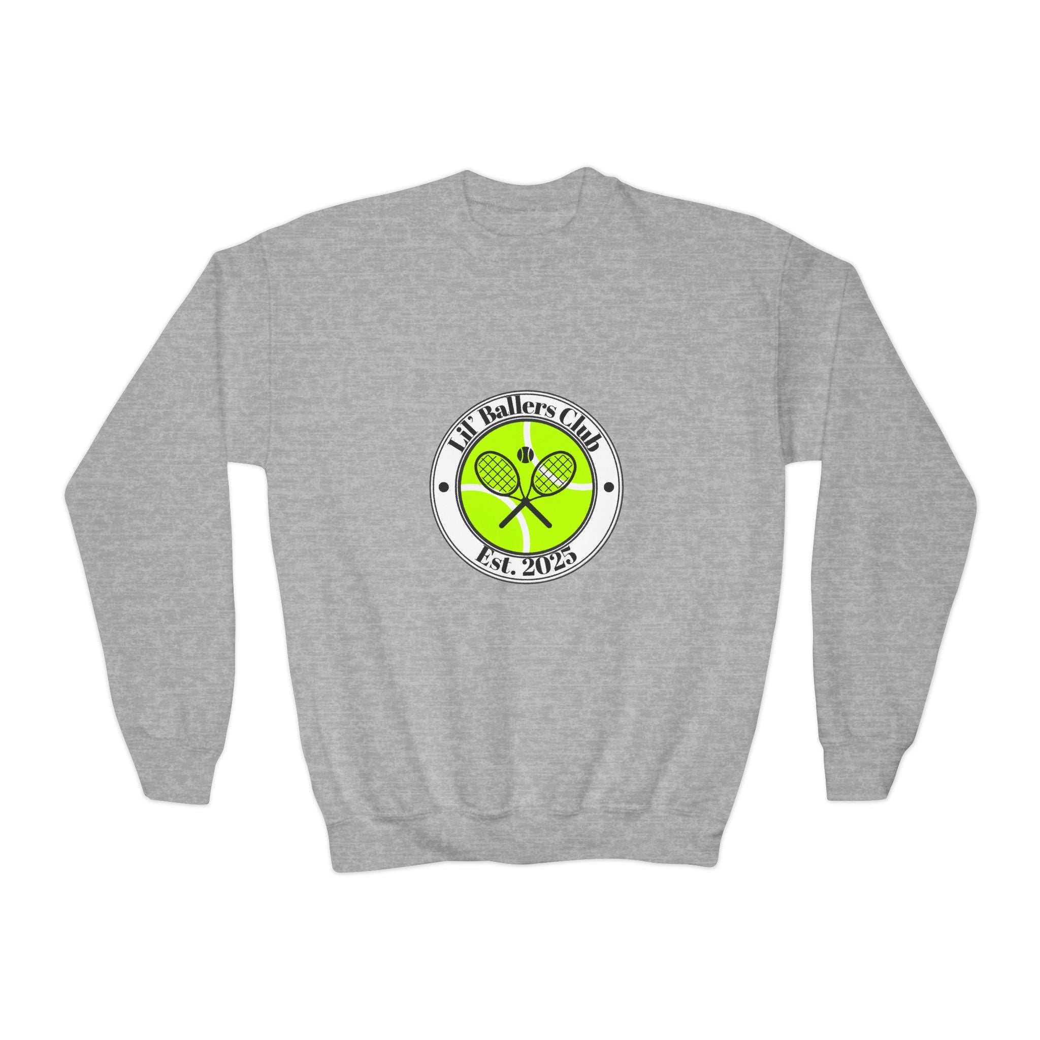 Boy's Juniors Crewneck Sweatshirt - "Lil' Baller's Club" Tennis Crewneck
