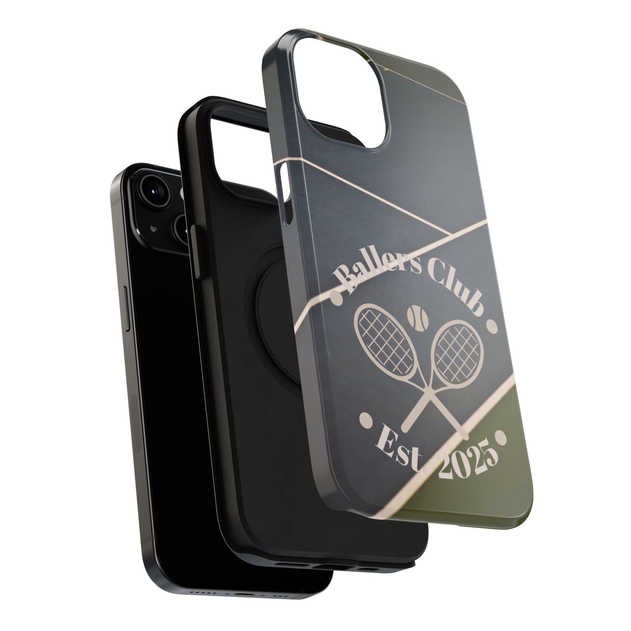Tennis Impact-Resistant Phone Case — 'Ballers Club Est. 2025' Protective Cover
