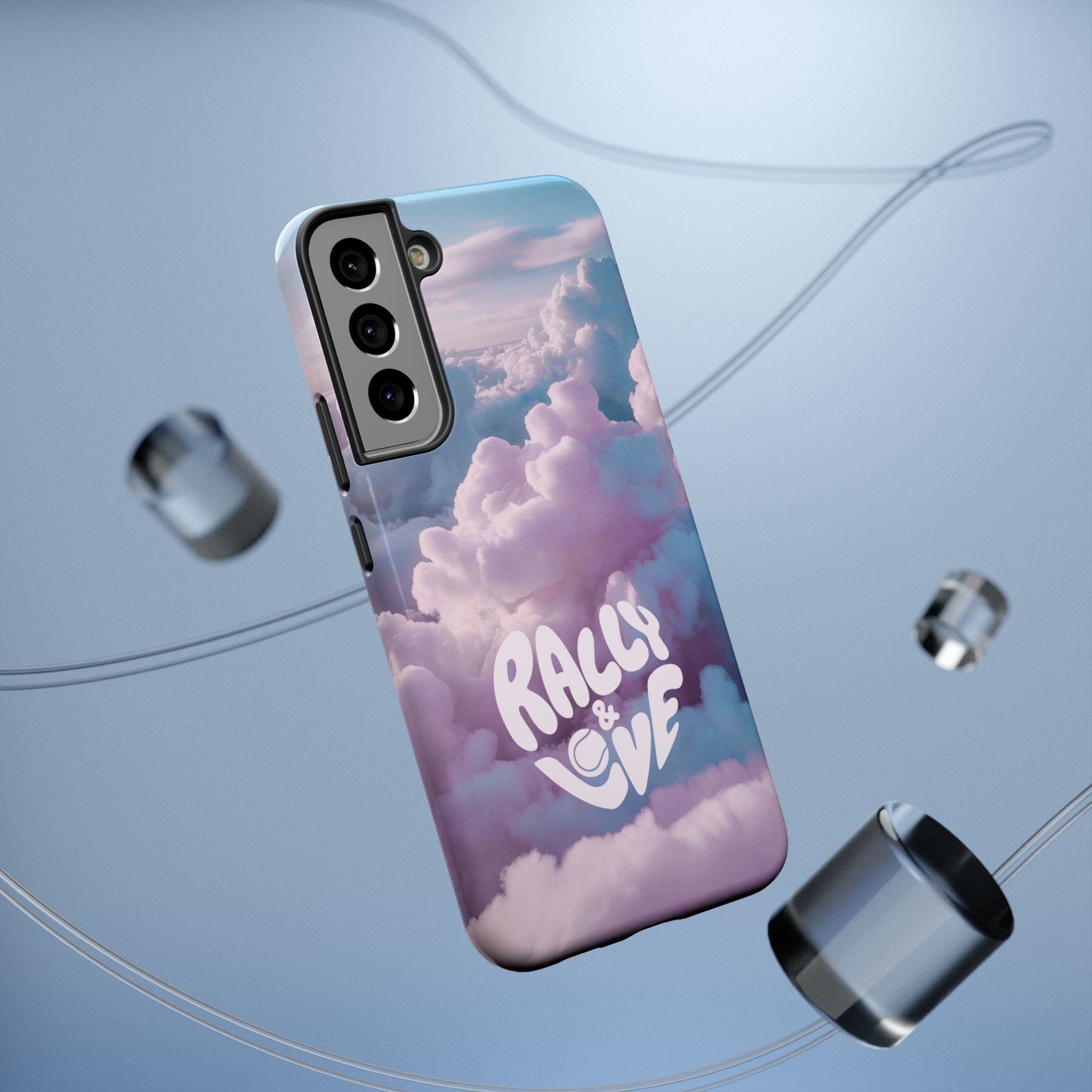 Impact-Resistant Phone Case — "Rally & Love" Clouds/Love in the Air