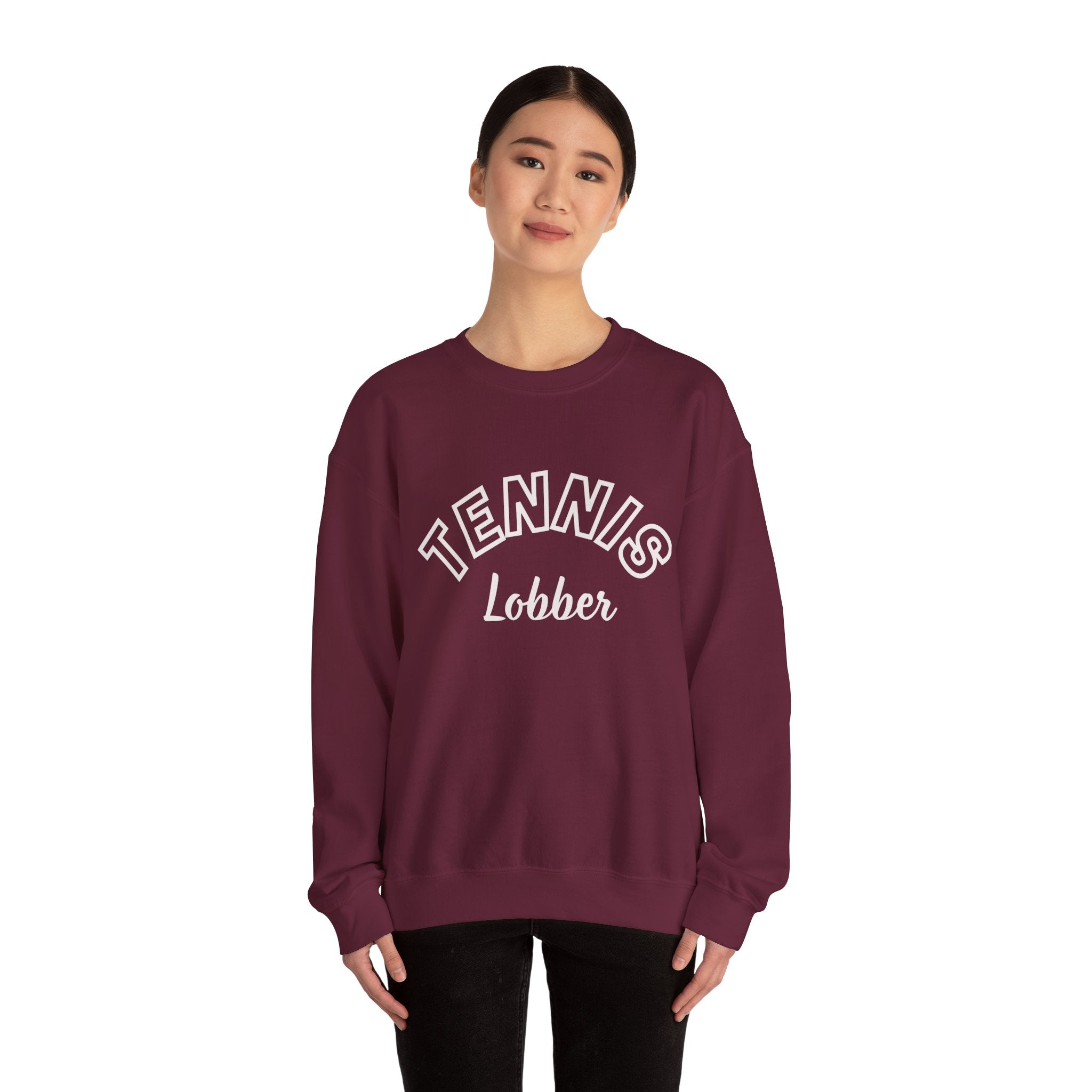 Women's Crewneck Sweatshirt — 'Tennis Lobbers/Lovers' Soft Pullover