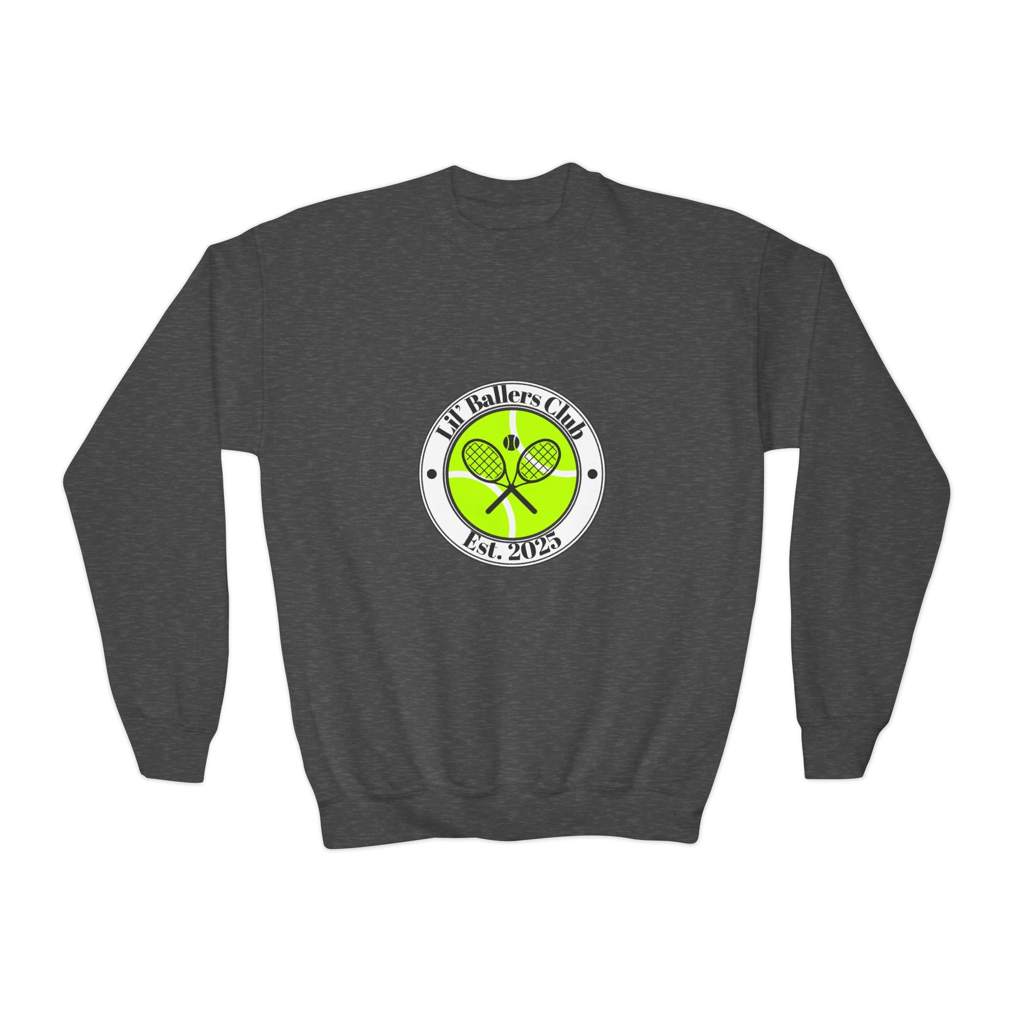Boy's Juniors Crewneck Sweatshirt - "Lil' Baller's Club" Tennis Crewneck