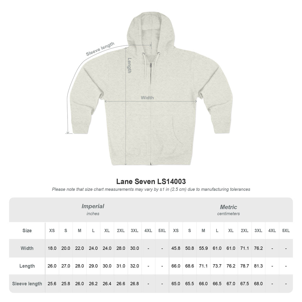 Women's Zip Hoodie — 'Rally & Love" primary logo Zip Hoodie sweatshirt