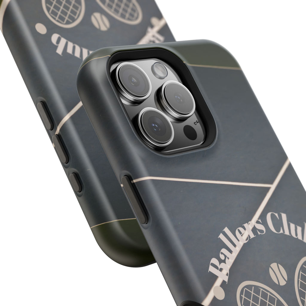 Tennis Impact-Resistant Phone Case — 'Ballers Club Est. 2025' Protective Cover