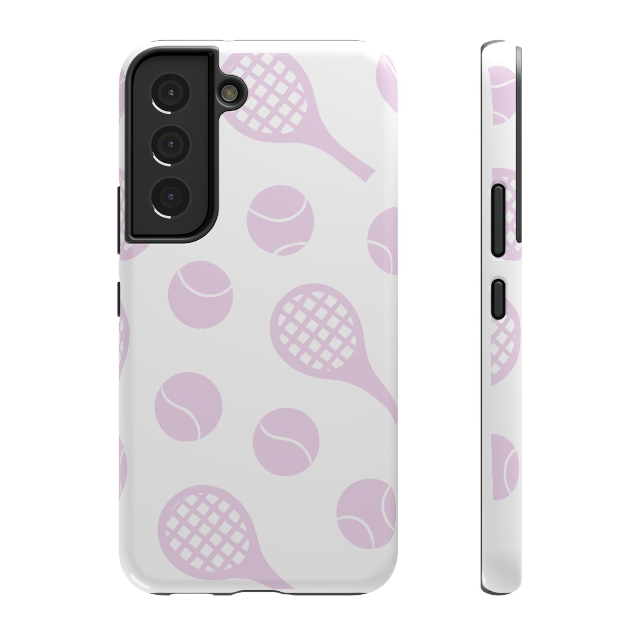 Tennis Impact-Resistant Phone Case — Pink Rackets & Balls
