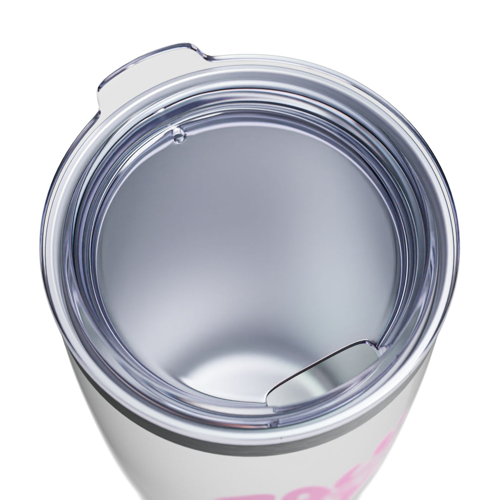 20oz Coffee Tumbler – "Rally & Love" Heart Design | Insulated Travel Cup for Everyday (Bubblegum pink)