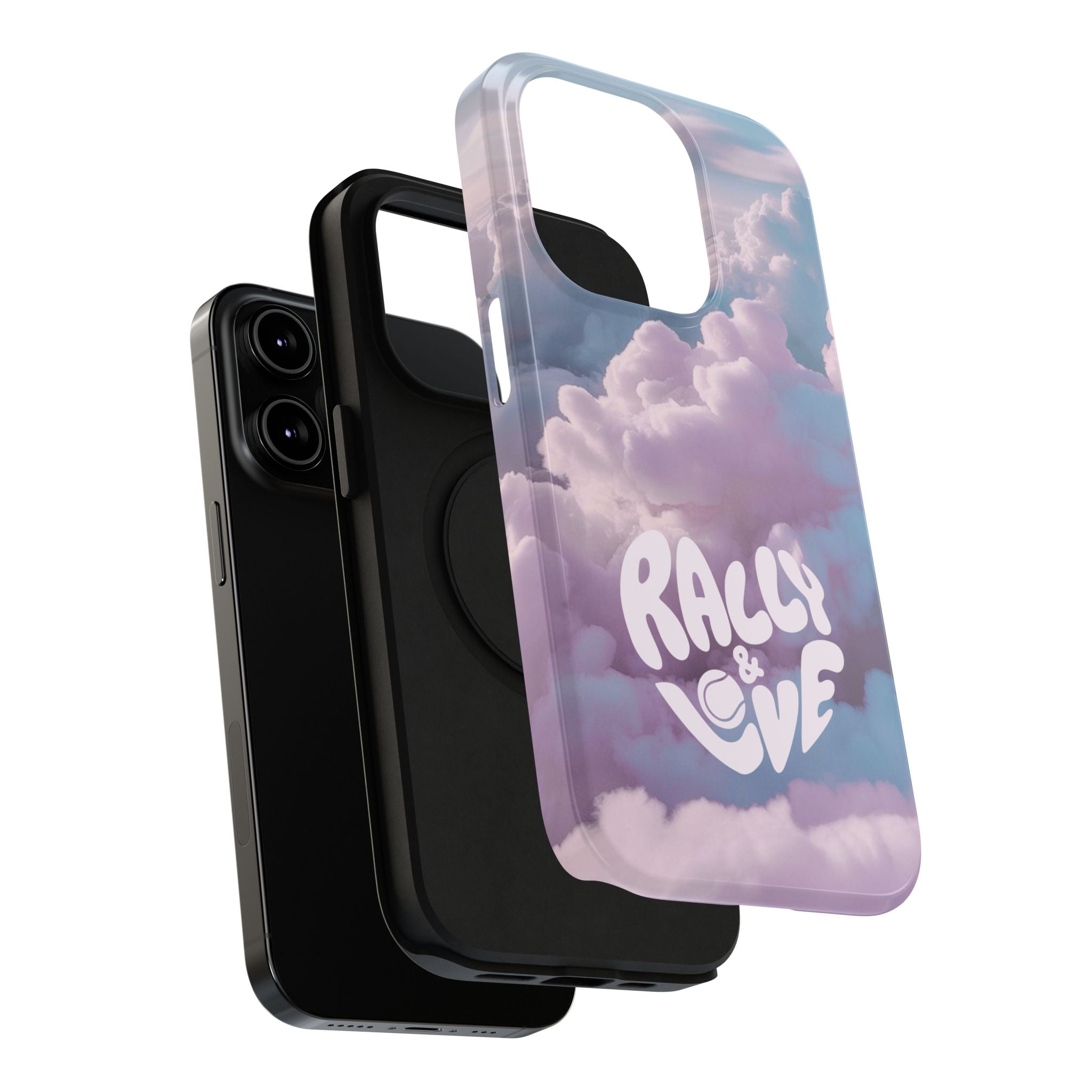 Impact-Resistant Phone Case — "Rally & Love" Clouds/Love in the Air