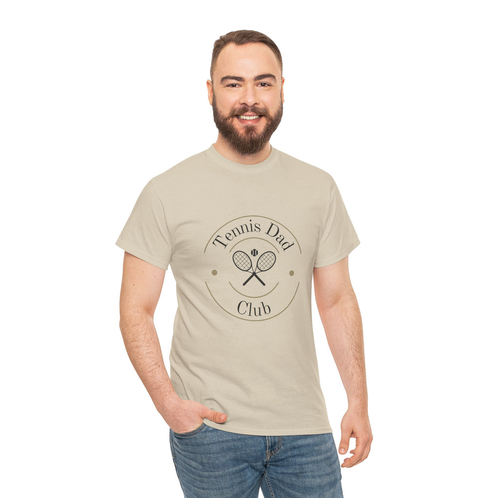 Men's T‑Shirt — 'Tennis Dad Club' Vintage Tennis Racket Graphic Tee
