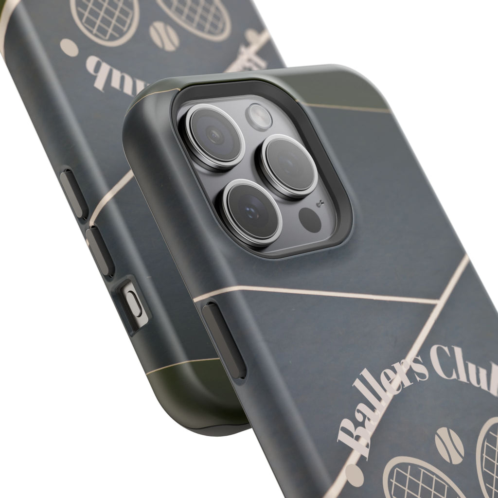 Tennis Impact-Resistant Phone Case — 'Ballers Club Est. 2025' Protective Cover