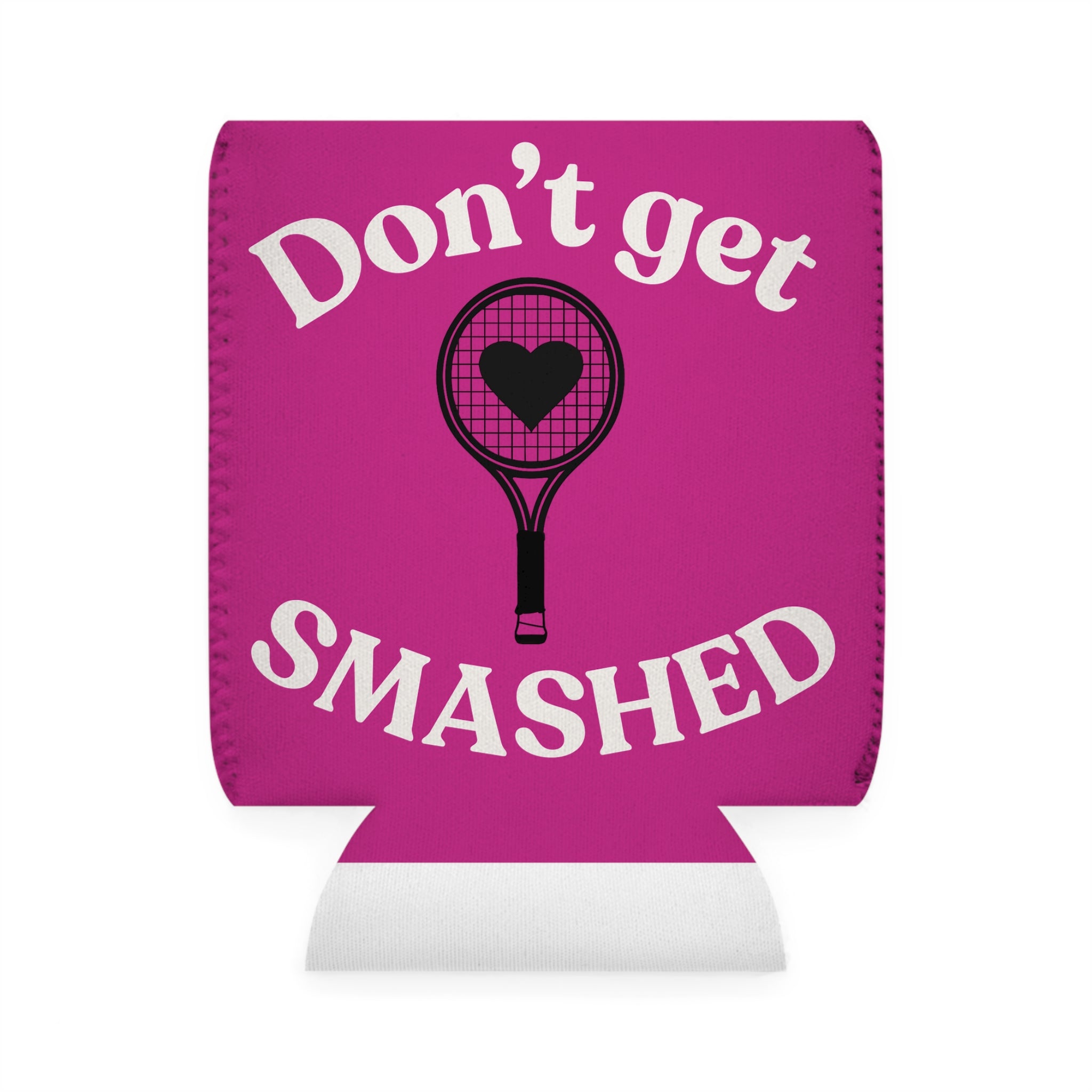 Can Cooler Sleeve - Pink/white, Don't get smashed