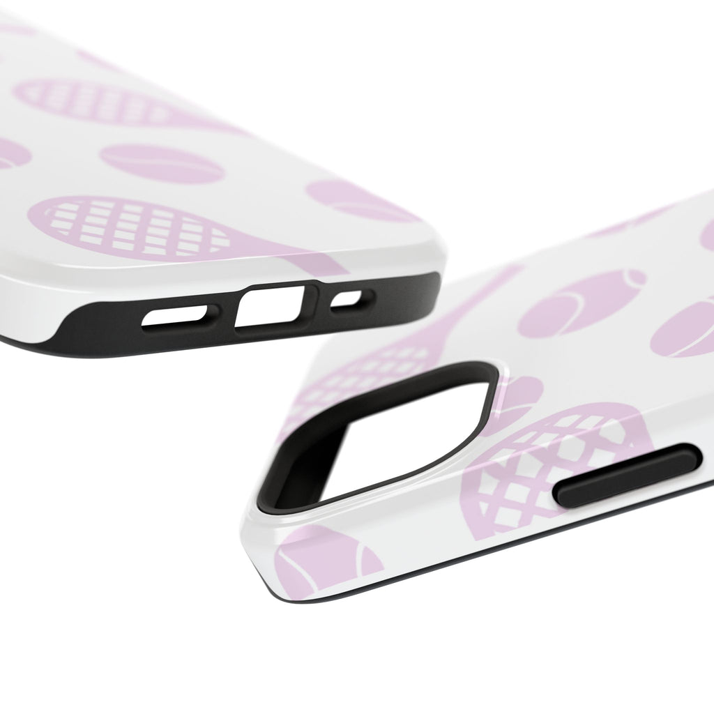 Tennis Impact-Resistant Phone Case — Pink Rackets & Balls