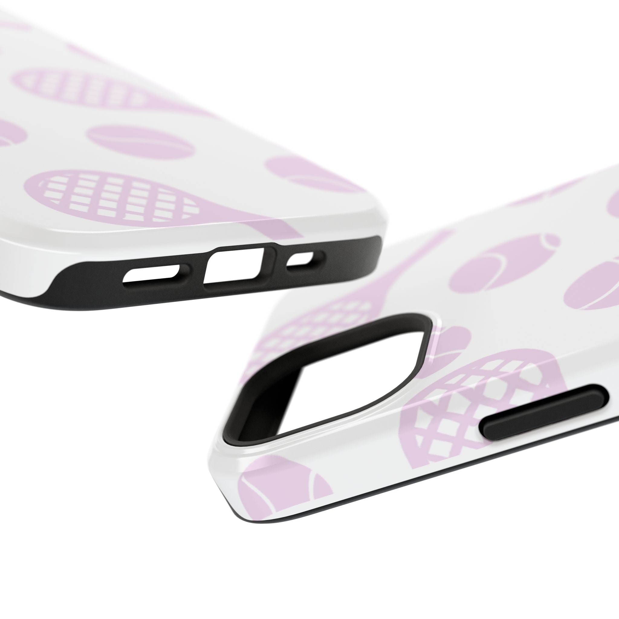 Tennis Impact-Resistant Phone Case — Pink Rackets & Balls