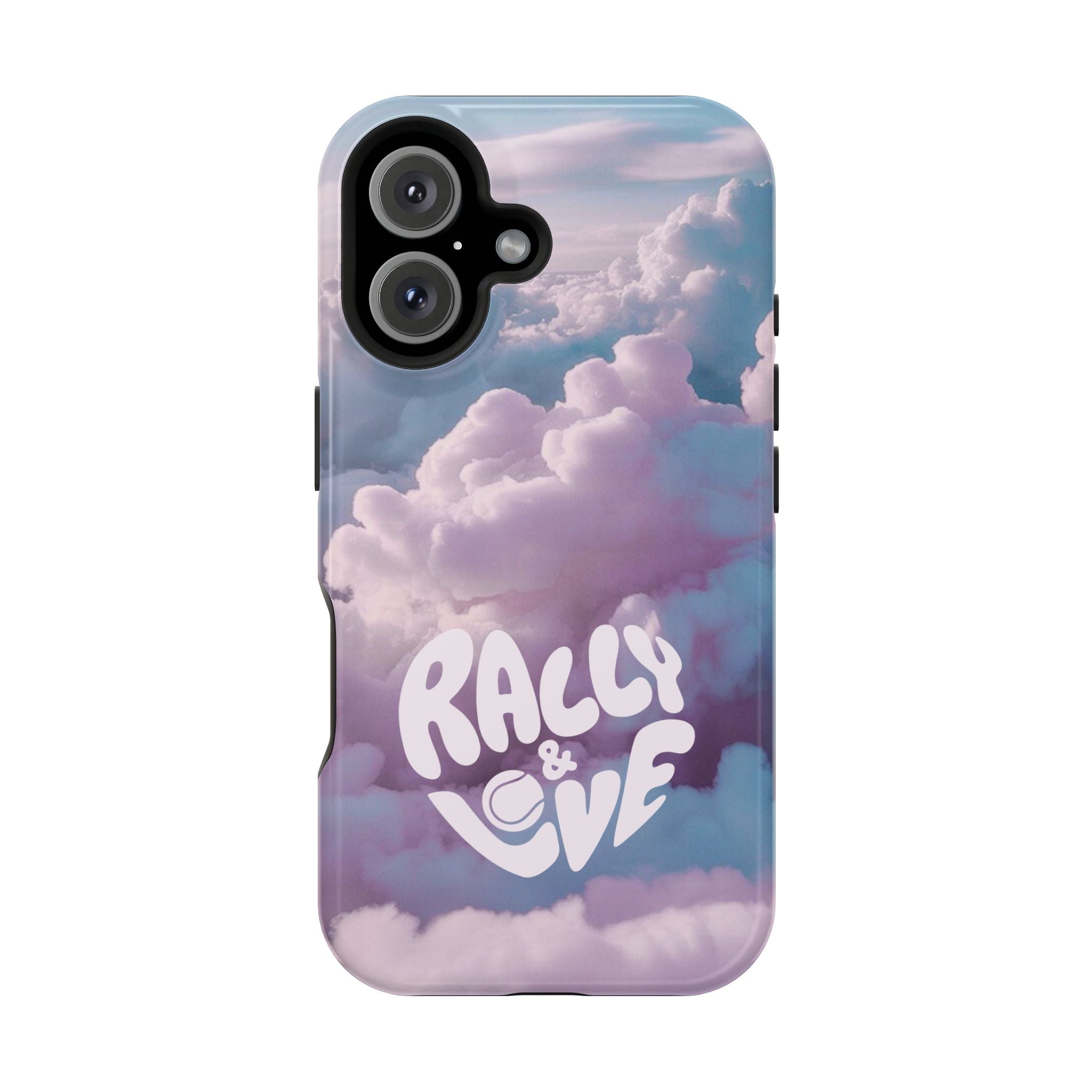 Impact-Resistant Phone Case — "Rally & Love" Clouds/Love in the Air