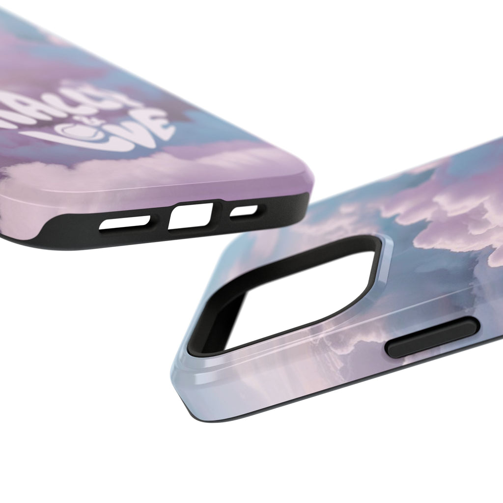 Impact-Resistant Phone Case — "Rally & Love" Clouds/Love in the Air