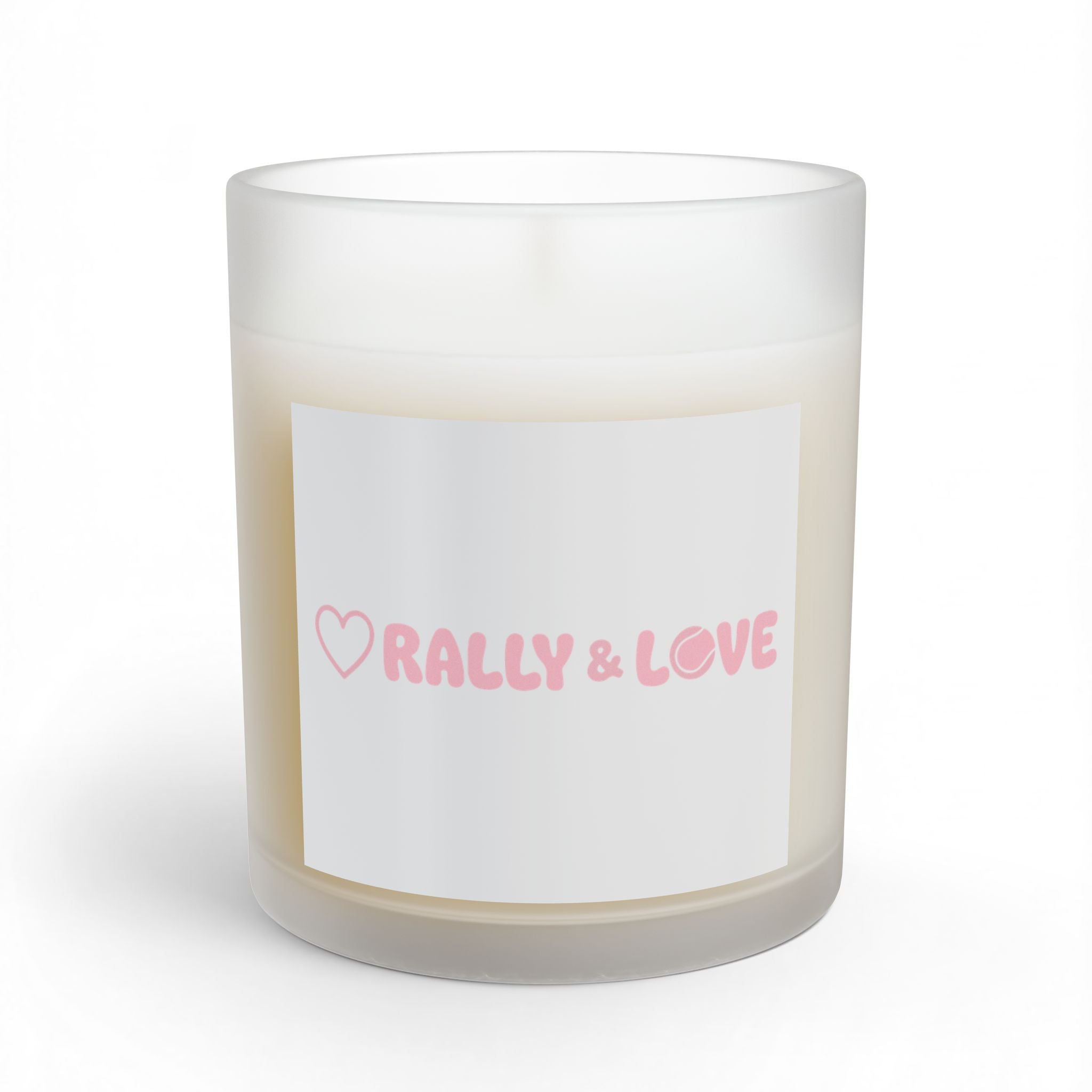 Glass Candle, 11oz - "Rally & Love" primary logo