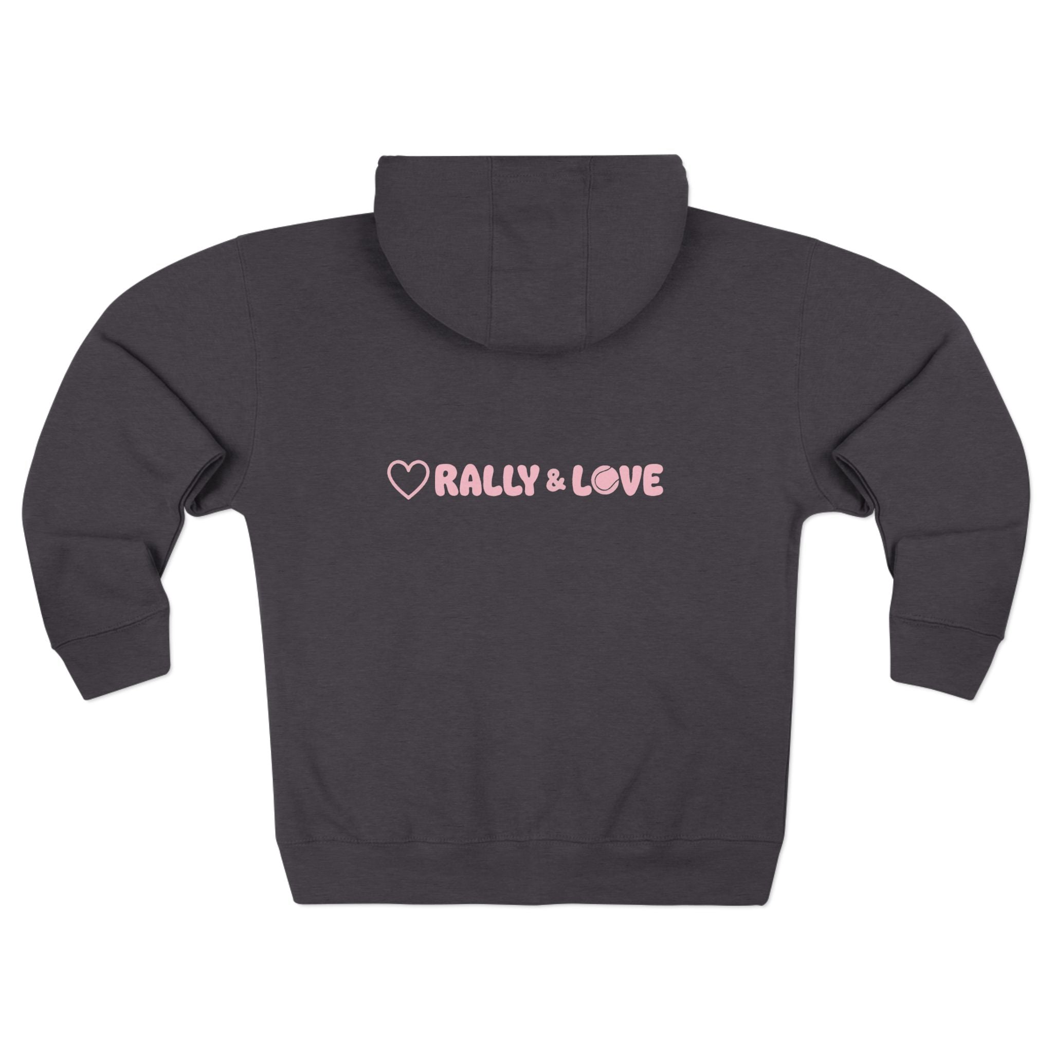 Women's Zip Hoodie — 'Rally & Love" primary logo Zip Hoodie sweatshirt