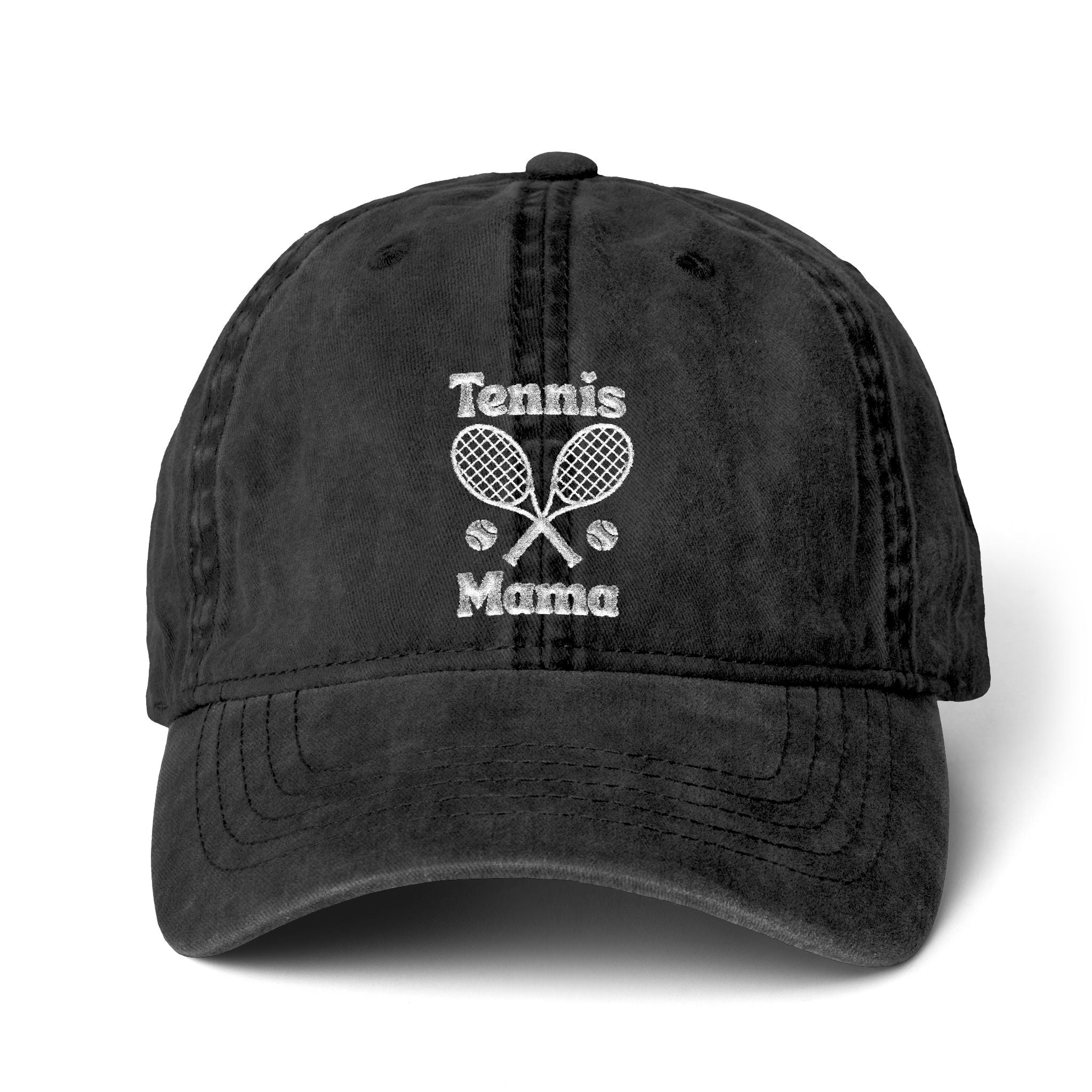 Women's Pigment-Dyed baseball Cap with Fashion Undervisor - White, Embroidered
