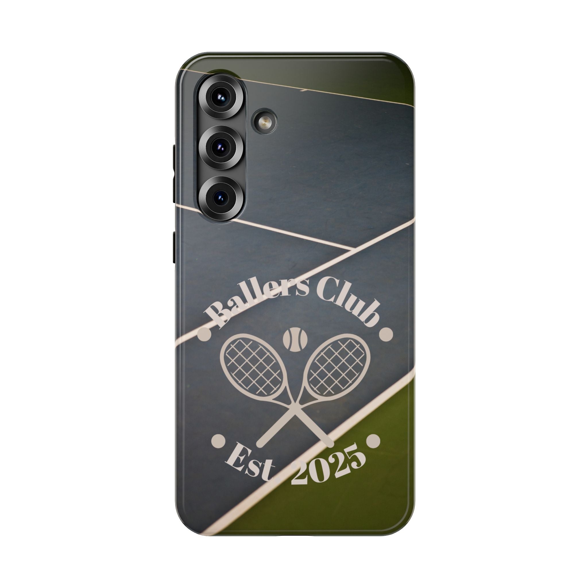 Tennis Impact-Resistant Phone Case — 'Ballers Club Est. 2025' Protective Cover