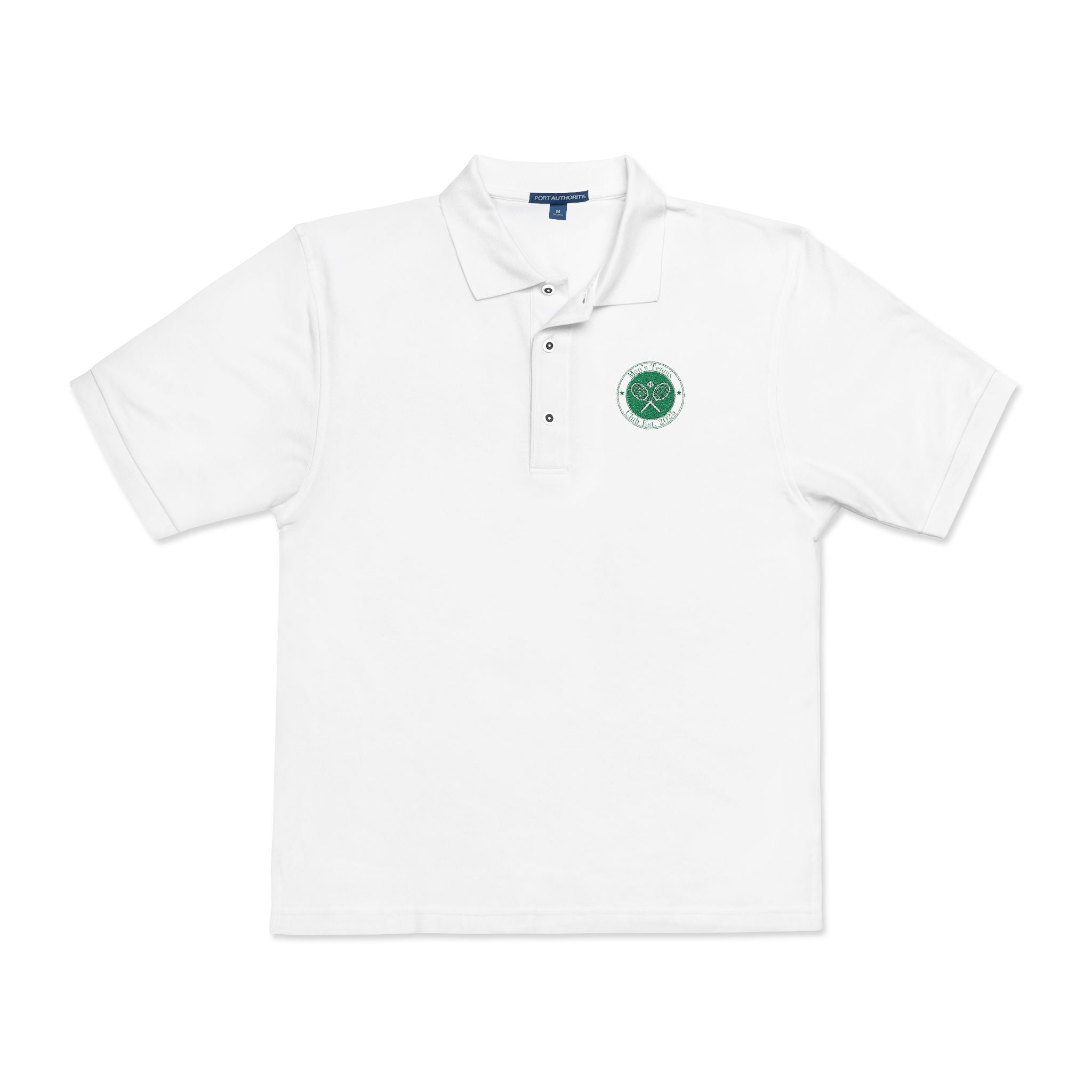Men's Tennis Polo - 'Men's Tennis Club' Embroidered Crest Polo