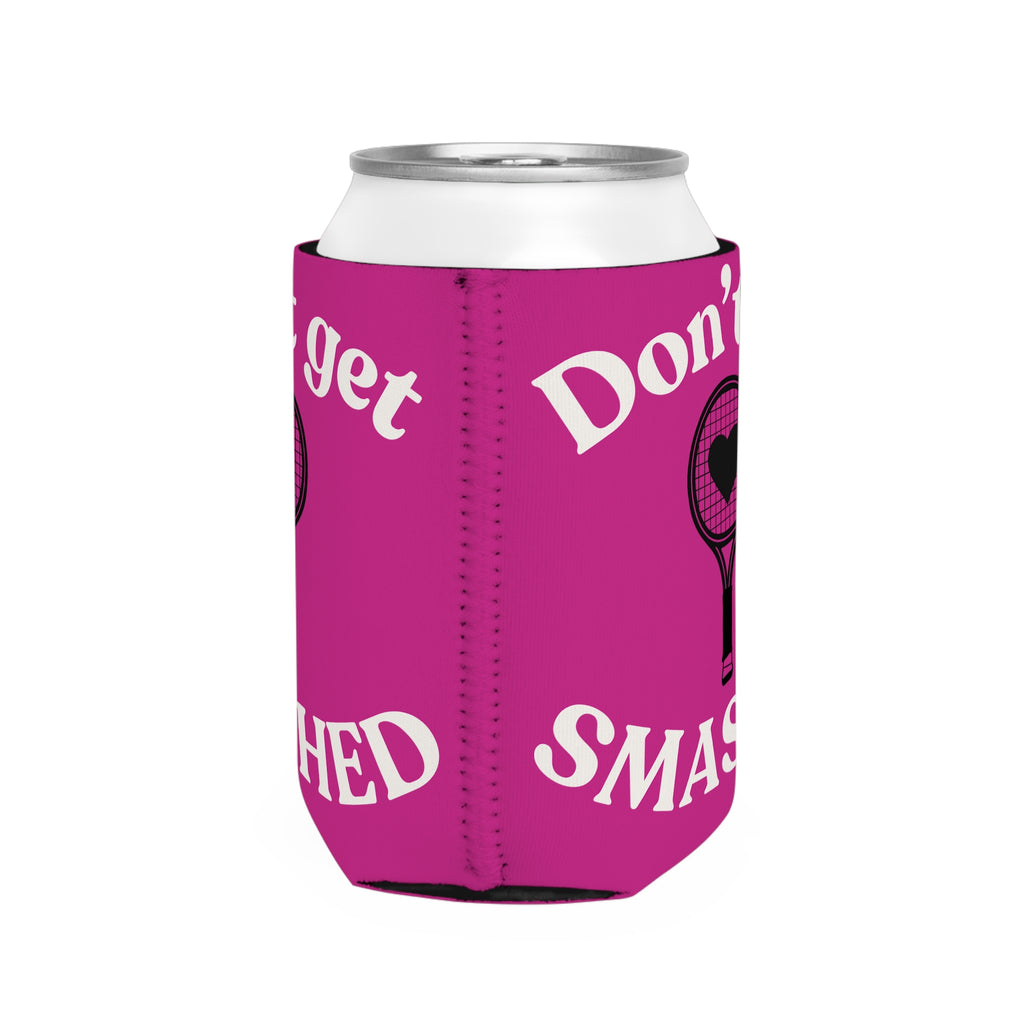 Can Cooler Sleeve - Pink/white, Don't get smashed