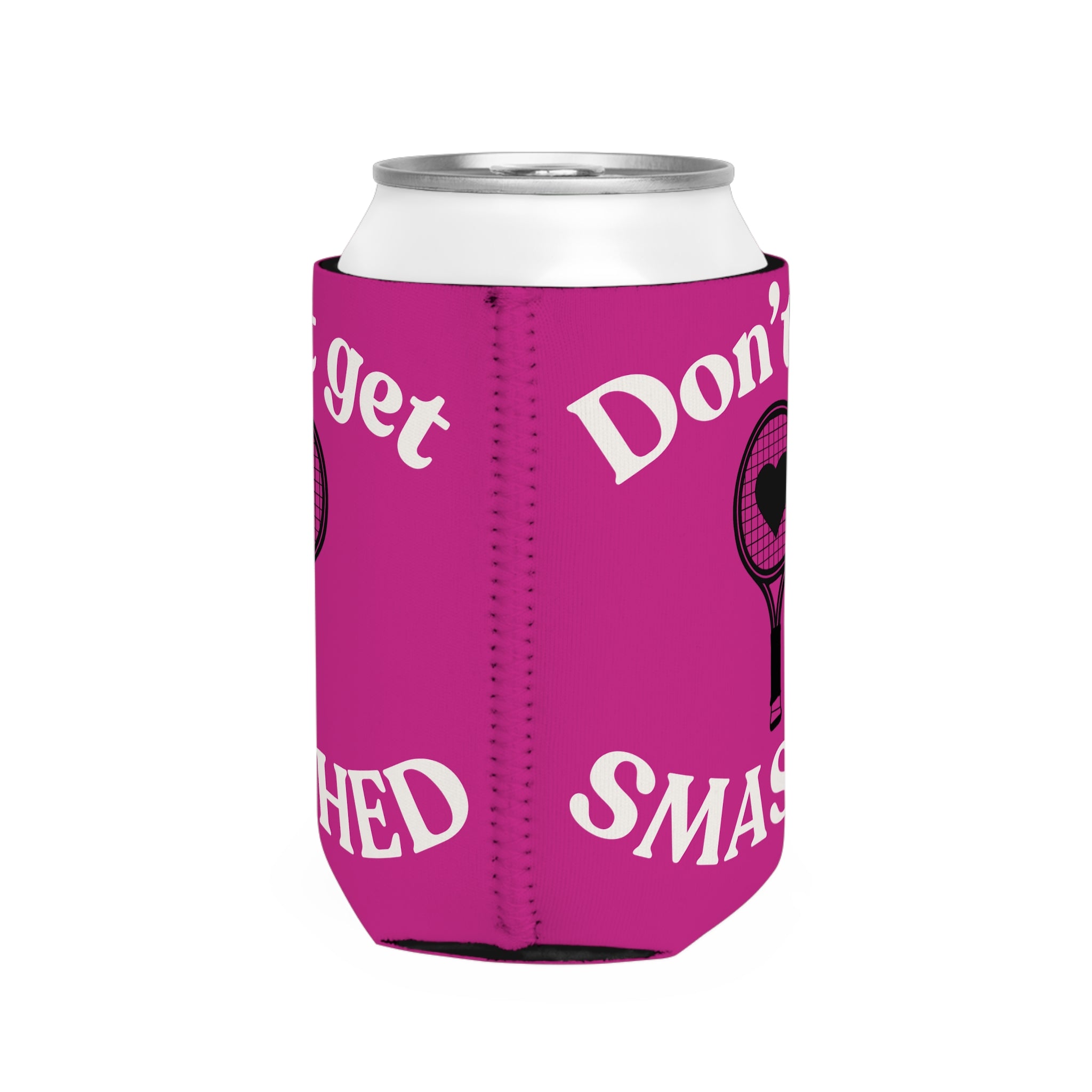 Can Cooler Sleeve - Pink/white, Don't get smashed
