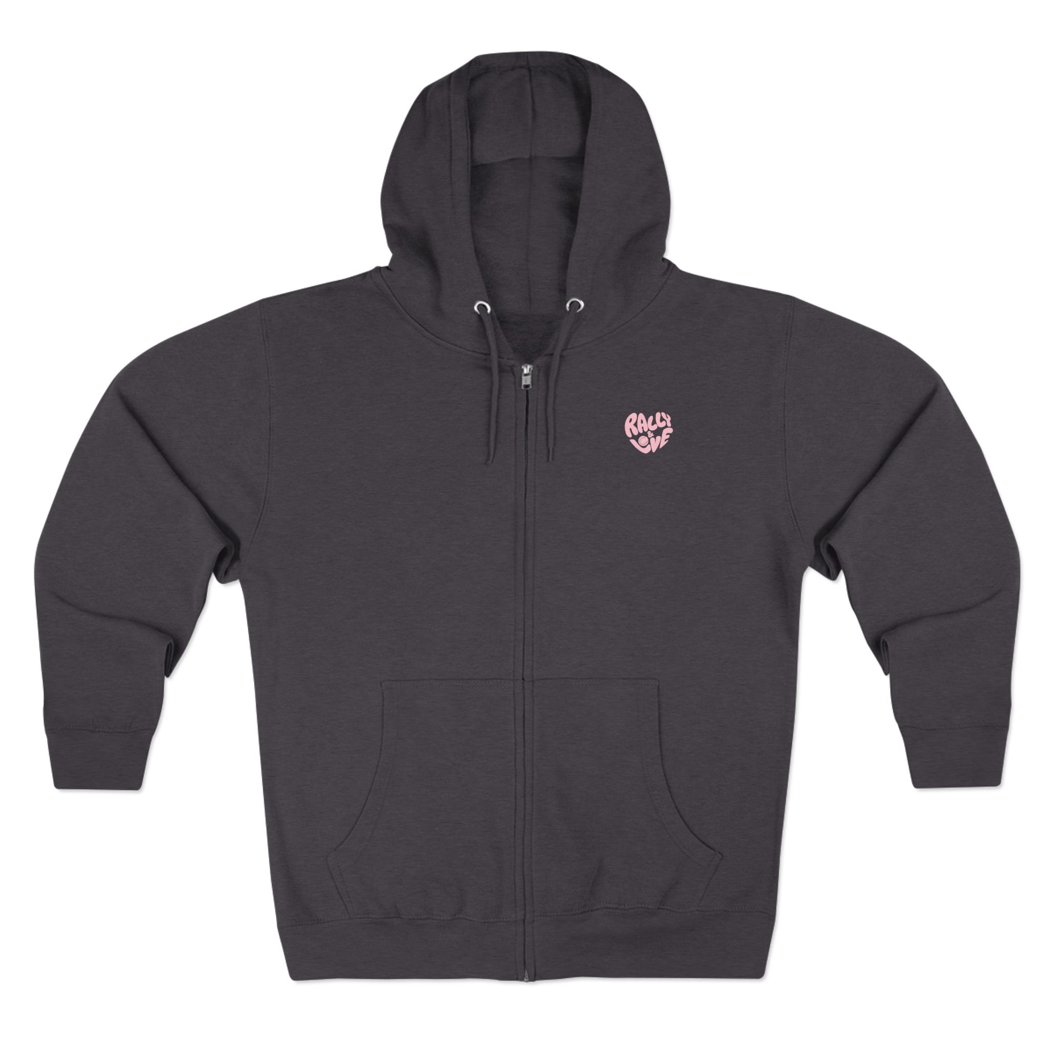 Women's Zip Hoodie — 'Rally & Love