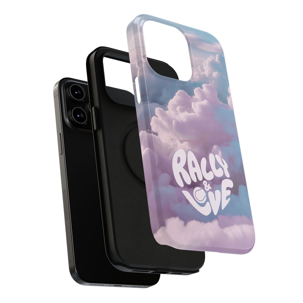 Impact-Resistant Phone Case — "Rally & Love" Clouds/Love in the Air