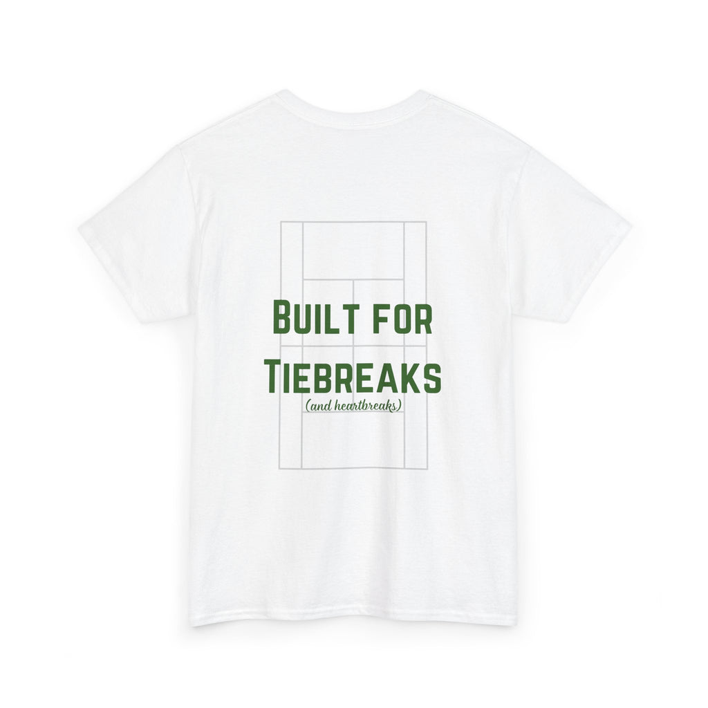 Men's T-Shirt — 'Built for Tiebreaks' Tennis Graphic Tee (dark green)