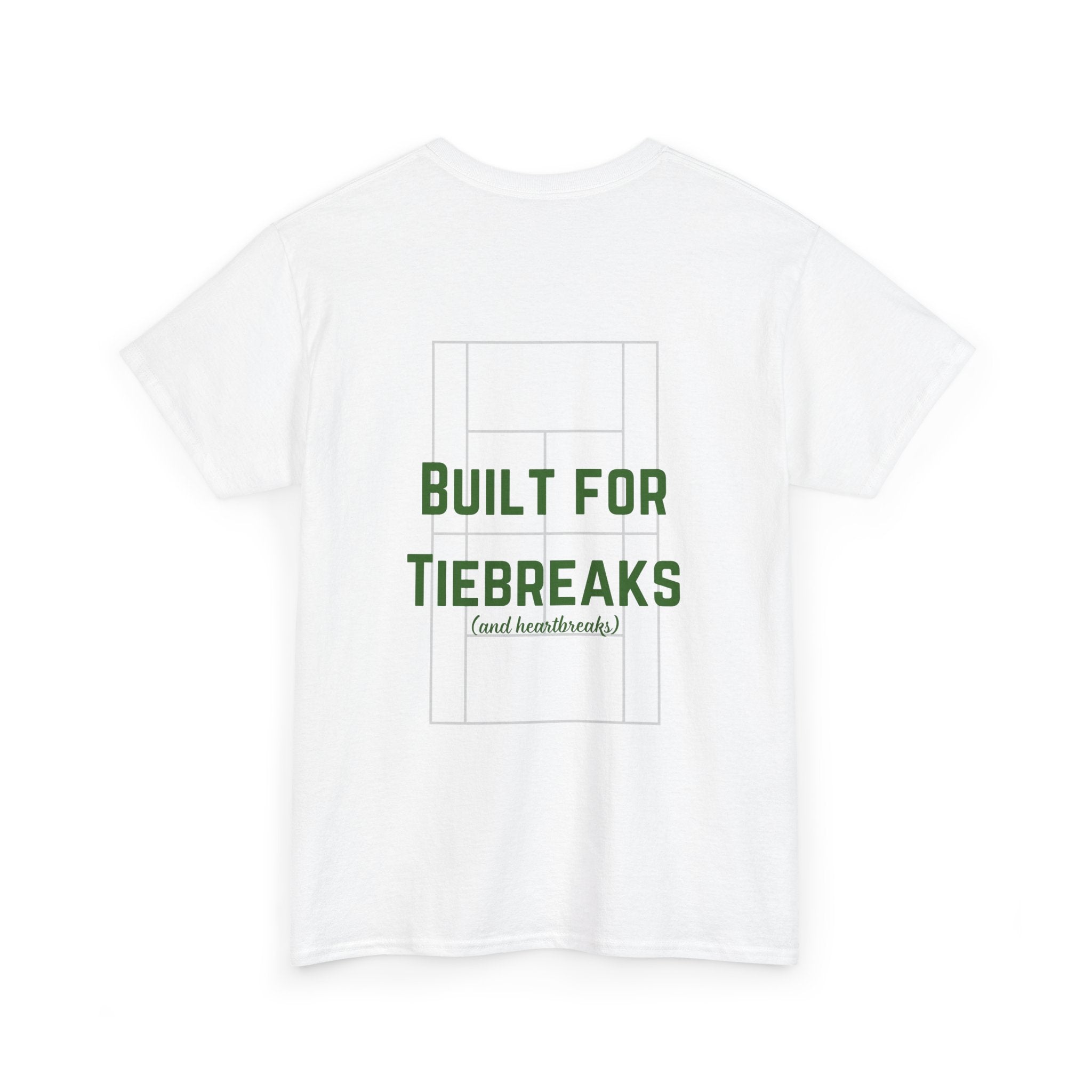Men's T-Shirt — 'Built for Tiebreaks' Tennis Graphic Tee (dark green)