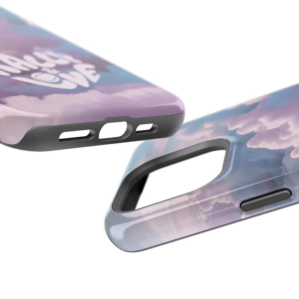 Impact-Resistant Phone Case — "Rally & Love" Clouds/Love in the Air