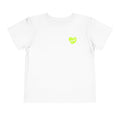 Boy Toddler Junior's Tee — 'Rally & Love' Heart Graphic T-Shirt (neon)
