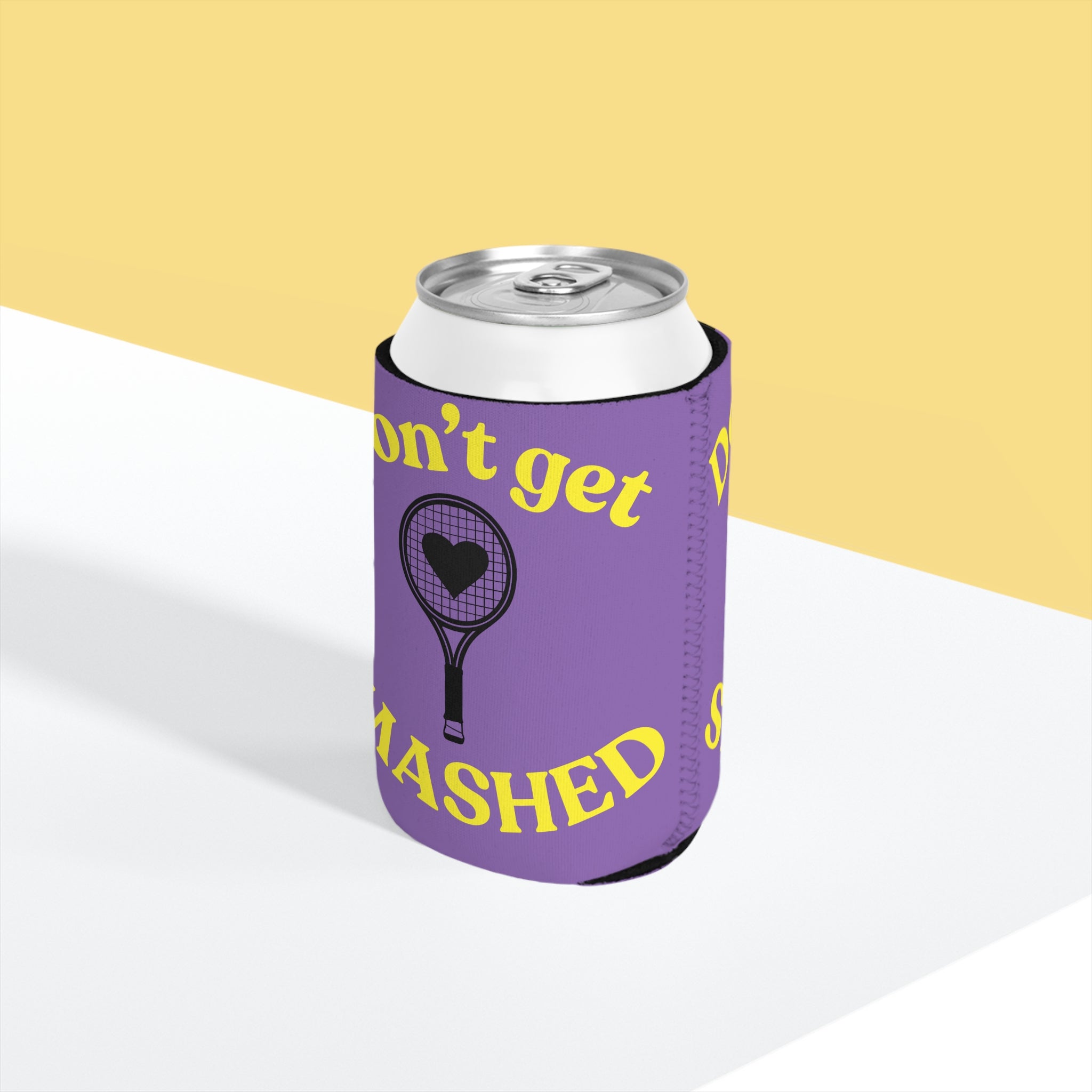 Can Cooler Sleeve - Purple/yellow, Don't get smashed