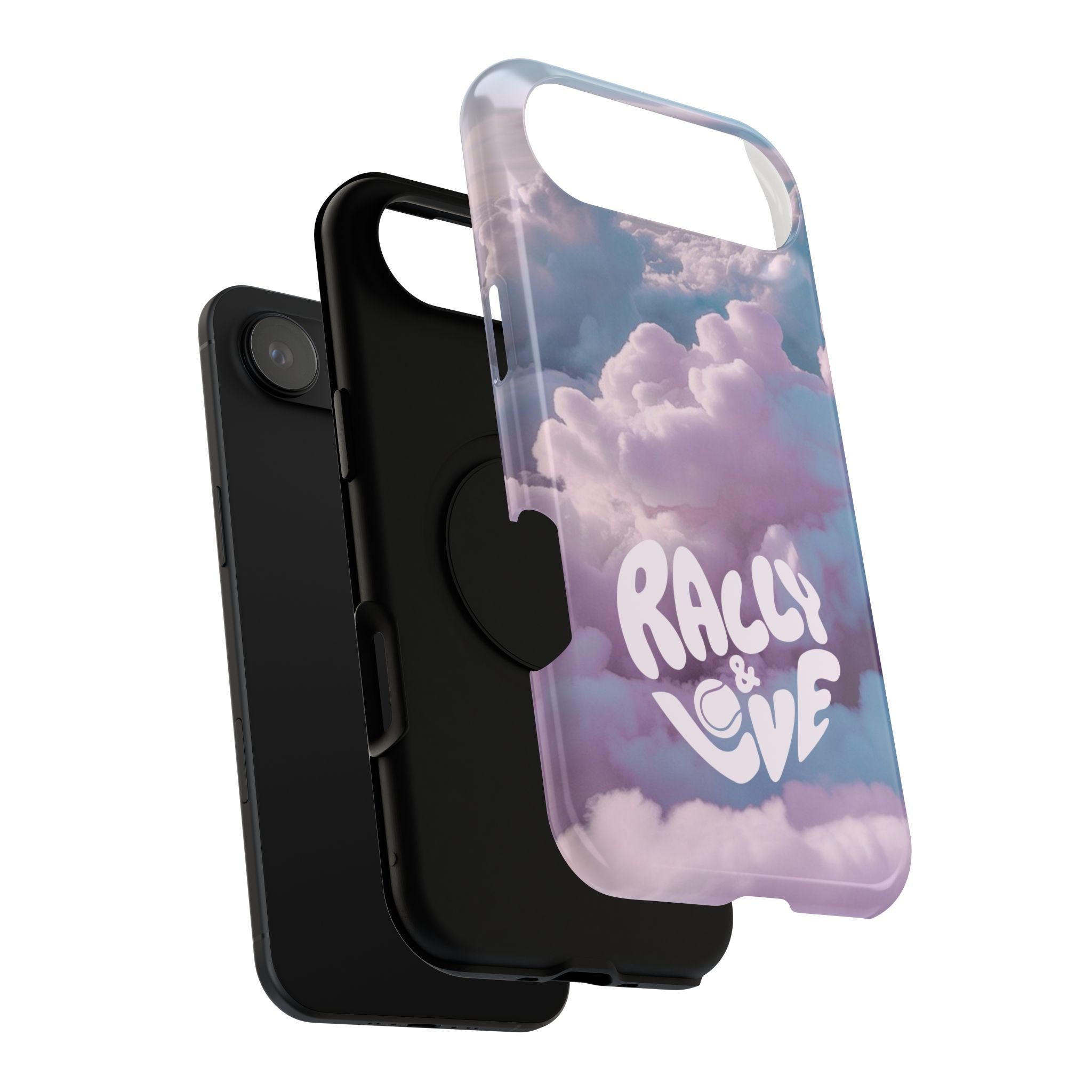 Impact-Resistant Phone Case — "Rally & Love" Clouds/Love in the Air
