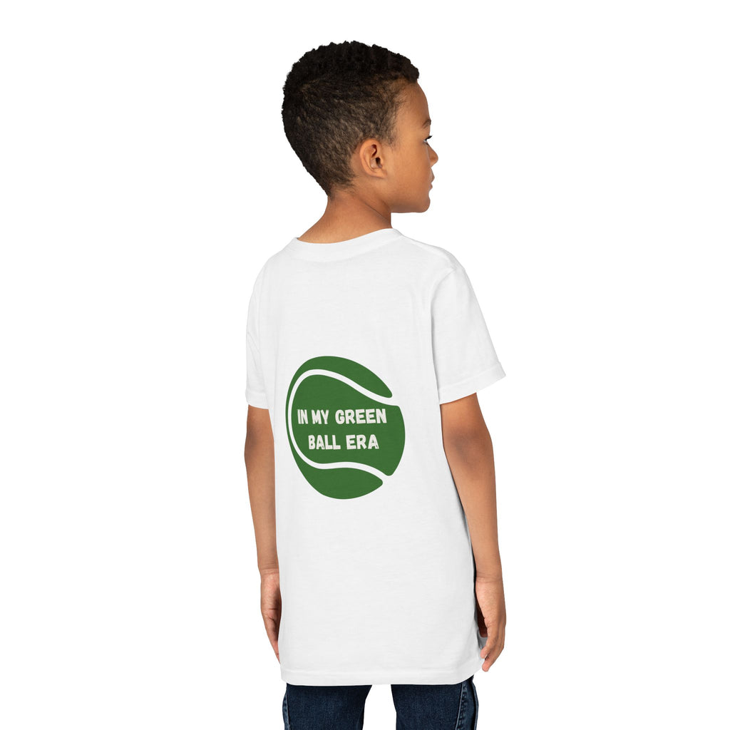 Boy's Junior's Tee - "In My Green Ball Era" Tennis T-Shirt