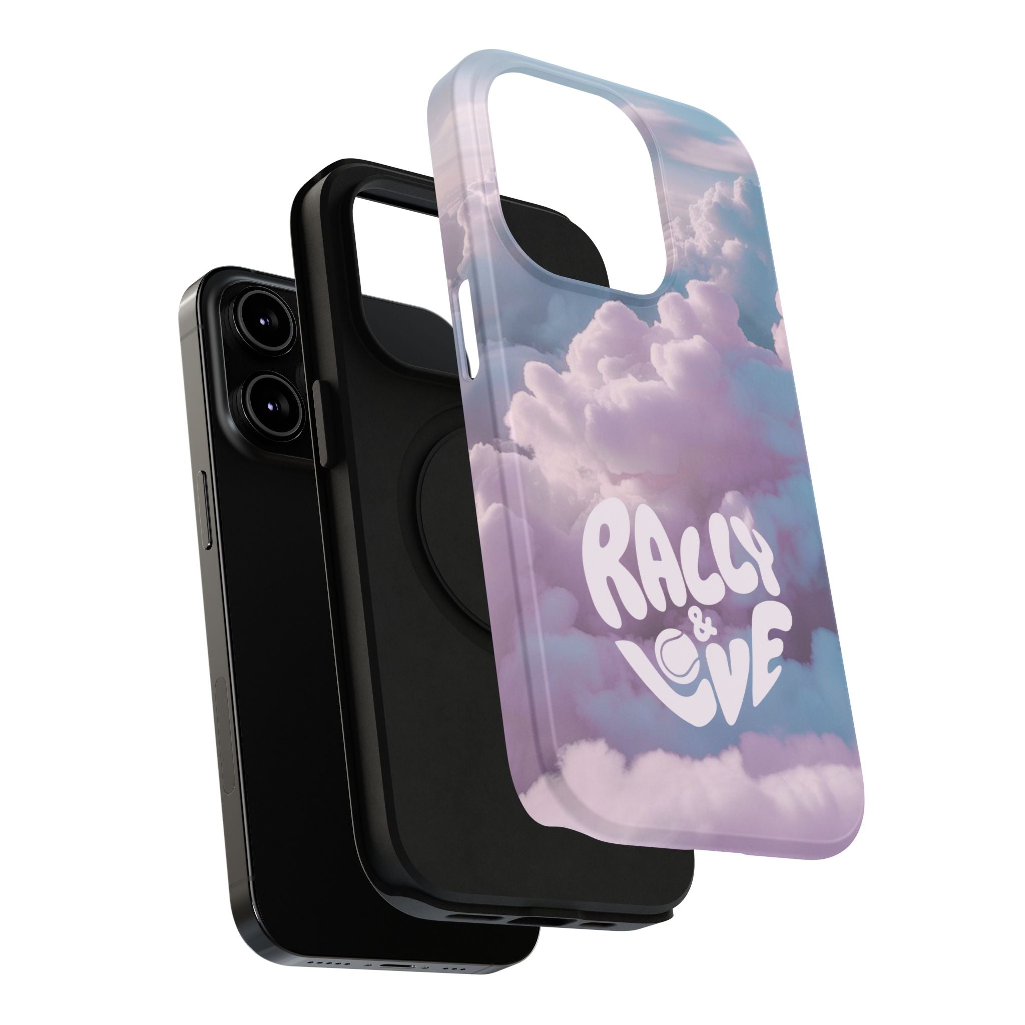 Impact-Resistant Phone Case — "Rally & Love" Clouds/Love in the Air