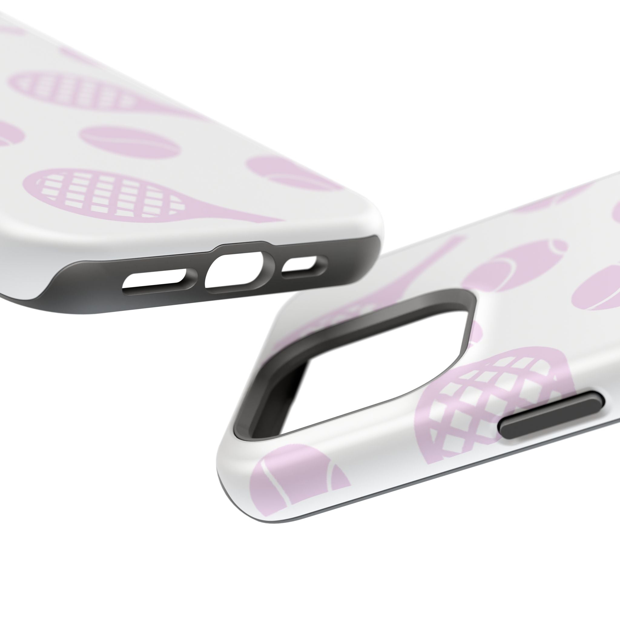 Tennis Impact-Resistant Phone Case — Pink Rackets & Balls